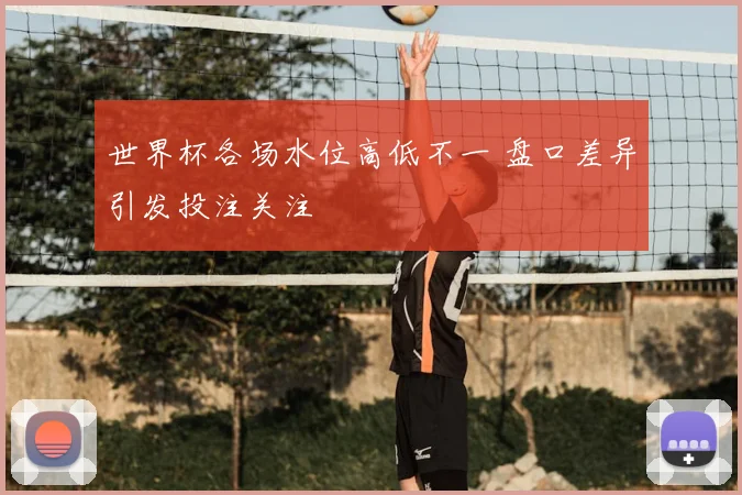 世界杯各场水位高低不一 盘口差异引发投注关注